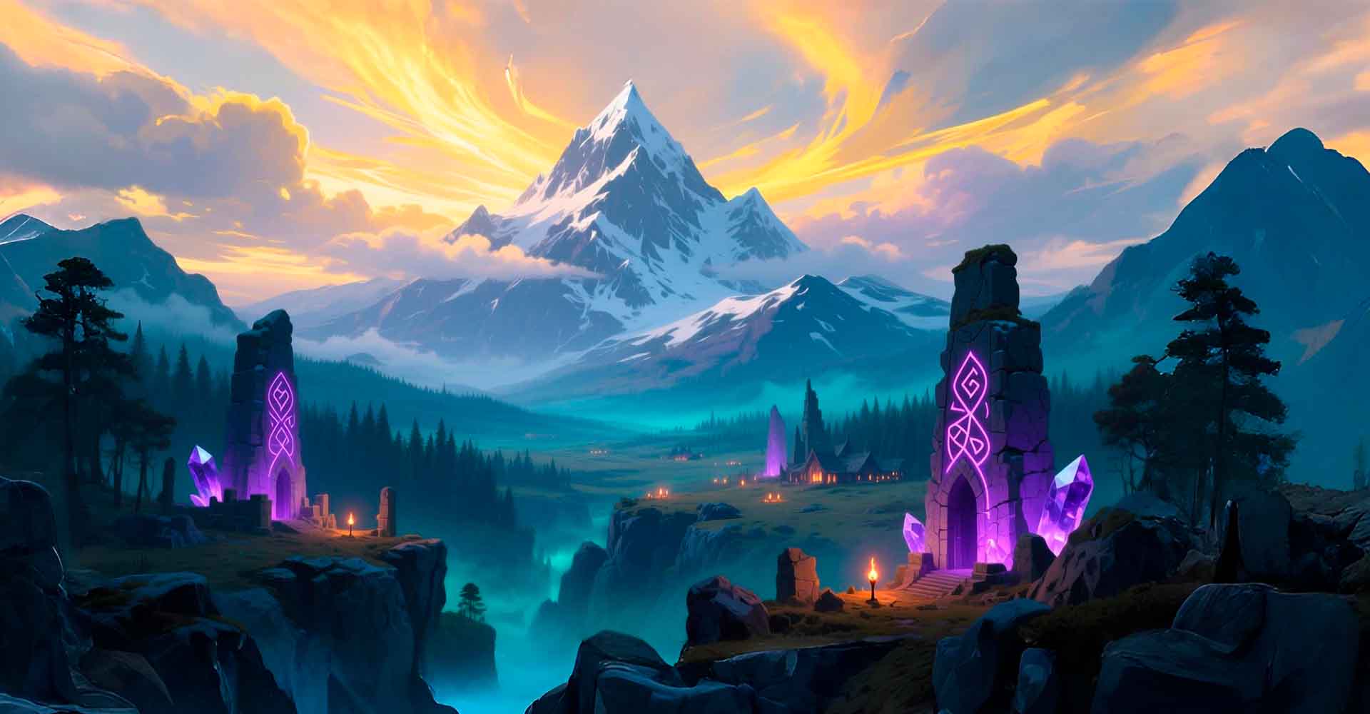 Fondo Gamer de fantasia